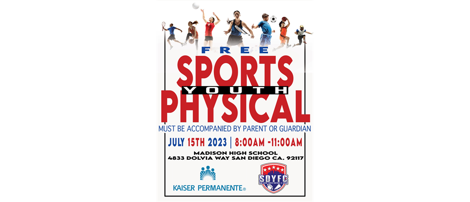 FREE YOUTH SPORTS PHYSICALS