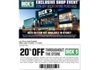 DICKS SPORTING GOODS 20% OFF SHOPPING WEEKEND.